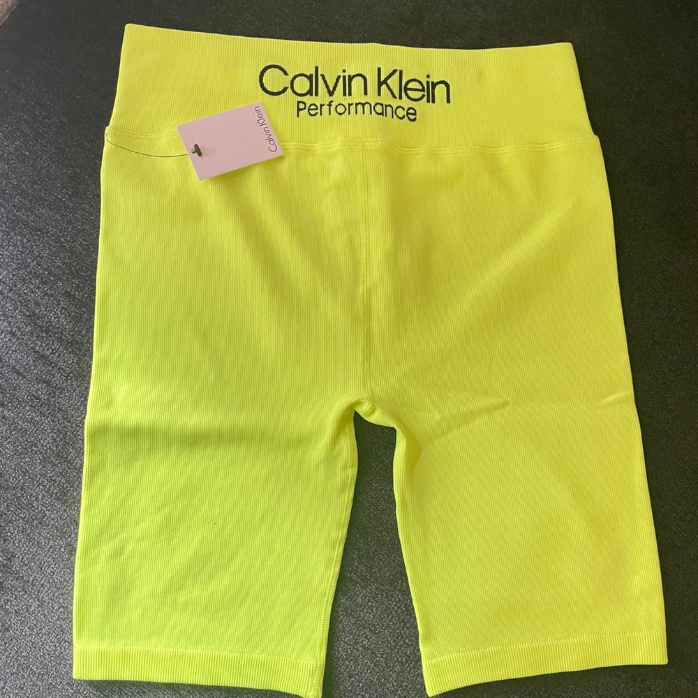 Calvin Klein Performance Women's Thick Rib High Waist Bike Short